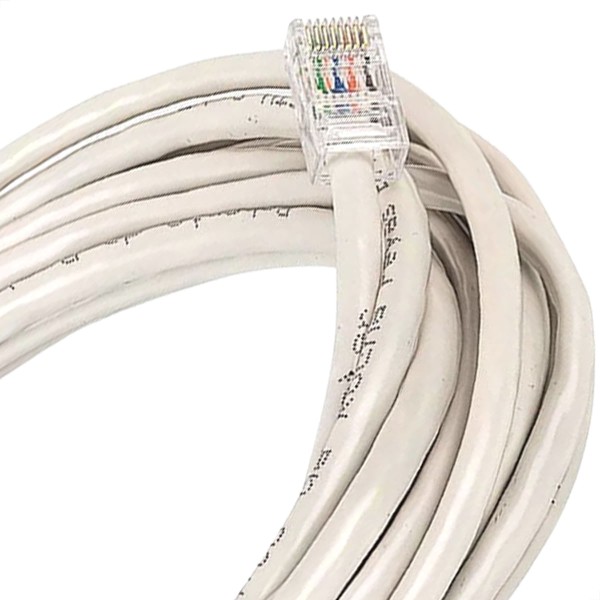 Encontraproduto.com.br - Cabo De Rede Cat5e Montado Branco - 40 Metros