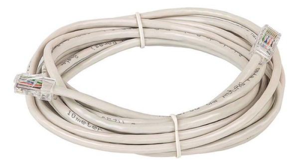 Encontraproduto.com.br - Cabo De Rede Cat5e Montado Branco - 40 Metros