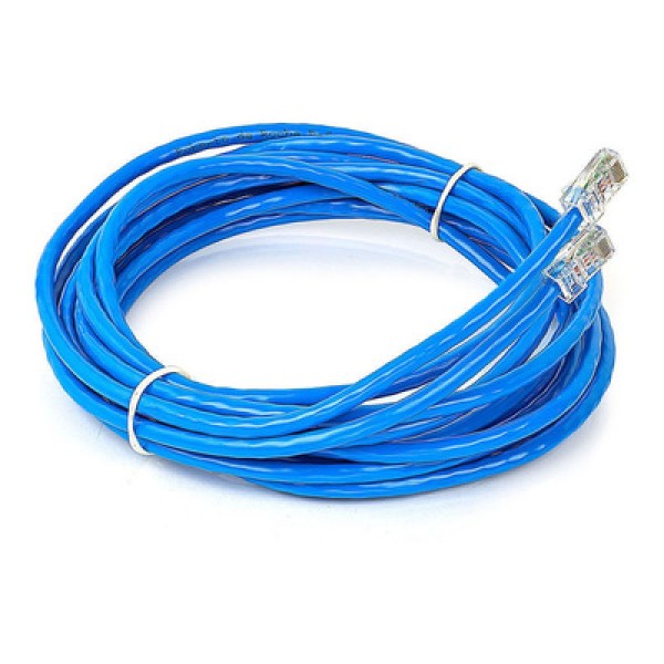 Encontraproduto.com.br - Cabo de Rede Cat5e Montado Azul - 1 Metro