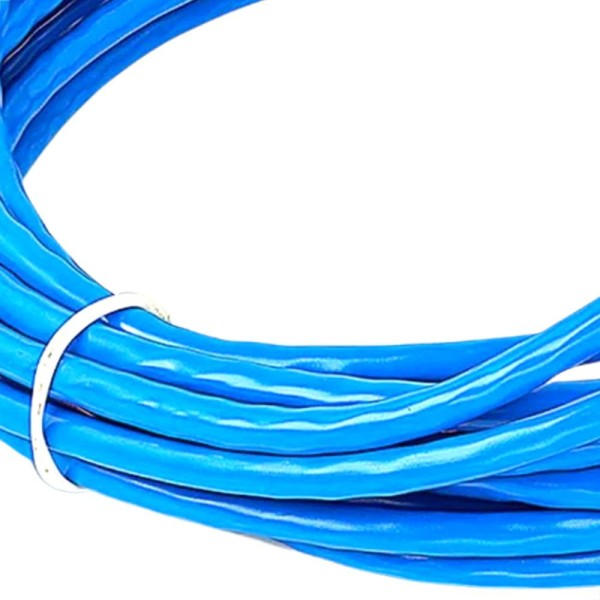 Encontraproduto.com.br - Cabo de Rede Cat5e Montado Azul - 1 Metro