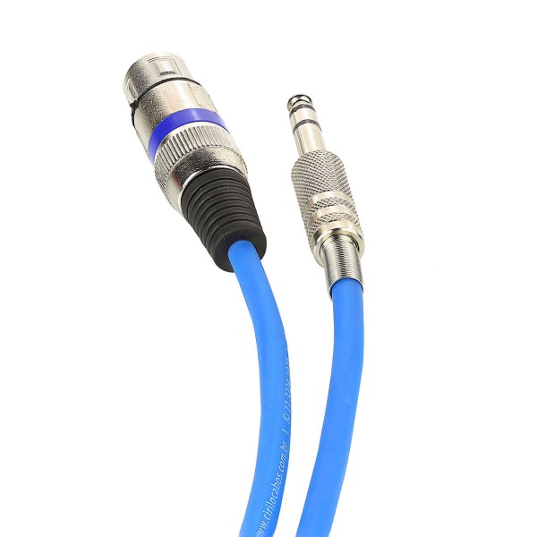 Encontraproduto.com.br - Cabo De Microfone Xlr Para P10 Estereo - Azul - 40 Metros
