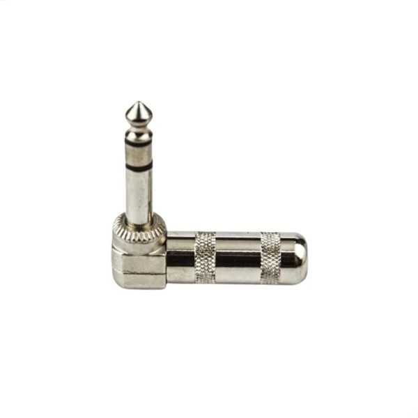 Encontraproduto.com.br - Plug Conector P10 90 Graus Estéreo