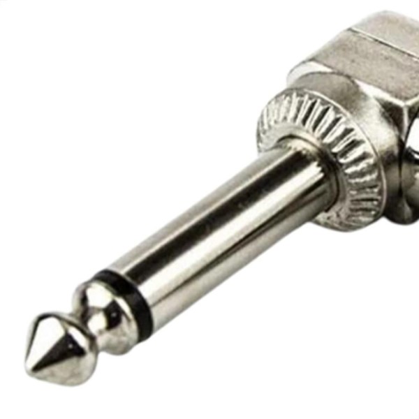 Encontraproduto.com.br - Plug Conector P10 90 Graus Mono - Kit Com 5