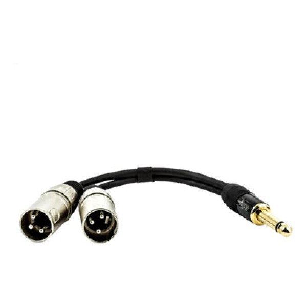 Encontraproduto.com.br - Cabo P10 Estereo Para 2 XLR Macho - 3 Metros
