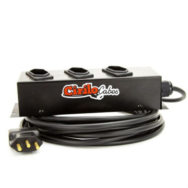 Encontraproduto.com.br - Extensão Cabo Pp 3x1,50 De 3 Tomadas 10a - 10 Metros