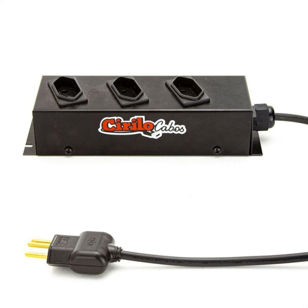 Encontraproduto.com.br - Extensão Cabo Pp 3x1,50 De 3 Tomadas 10a - 10 Metros