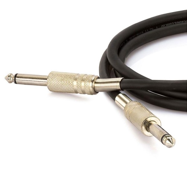 Encontraproduto.com.br - Cabo P10 para P10 Mono - Preto 50 Metros