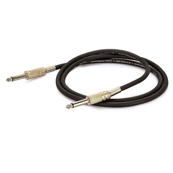 Encontraproduto.com.br - Cabo P10 para P10 Mono - Preto 50 Metros