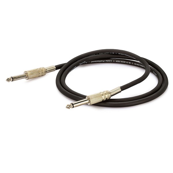 Encontraproduto.com.br - Cabo P10 para P10 Mono - Preto1 Metro