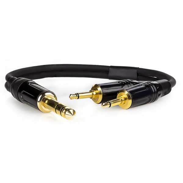 Encontraproduto.com.br - Cabo P10 Estereo - Macho para 2 P2 Macho Mono - 8 Metros