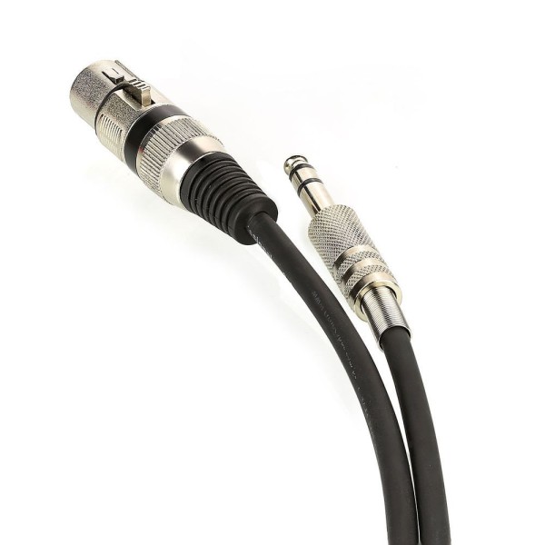 Encontraproduto.com.br - Cabo De Microfone Xlr Para P10 Estereo - Preto - 2 Metros