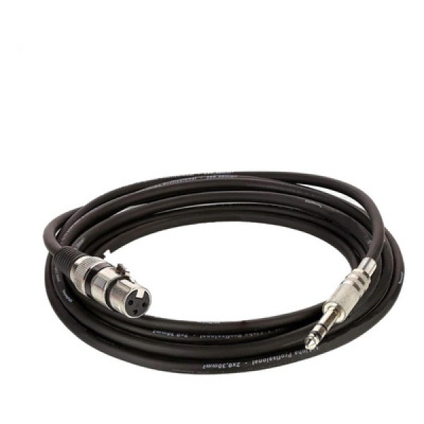 Encontraproduto.com.br - Cabo De Microfone Xlr Para P10 Estereo - Preto - 45 Metros