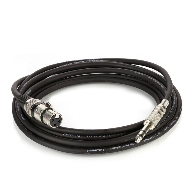 Encontraproduto.com.br - Cabo De Microfone Xlr Para P10 Estereo - Preto - 35 Metros