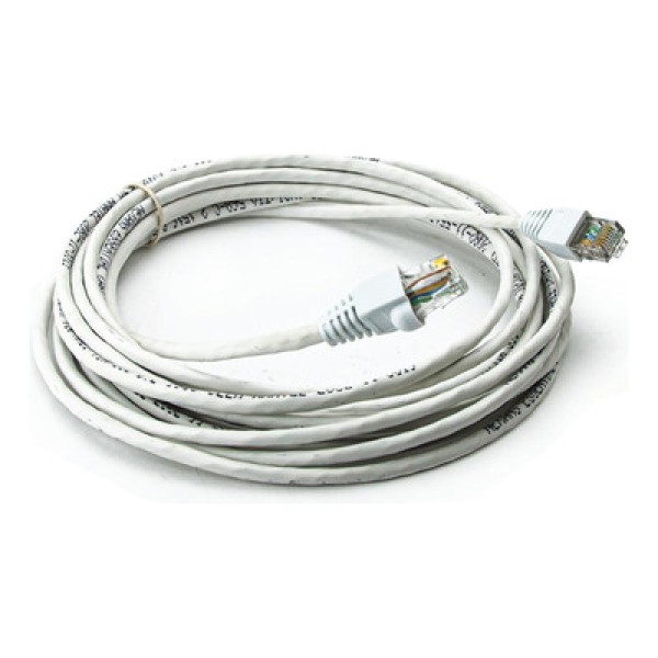 Encontraproduto.com.br - Cabo de Rede Nexans Cat5e Montado Branco - 4 Metros