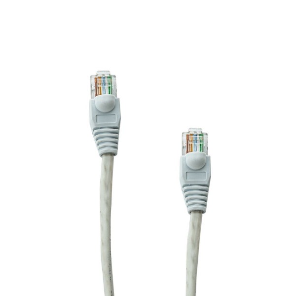 Encontraproduto.com.br - Cabo de Rede Nexans Cat5e Montado Branco - 4 Metros