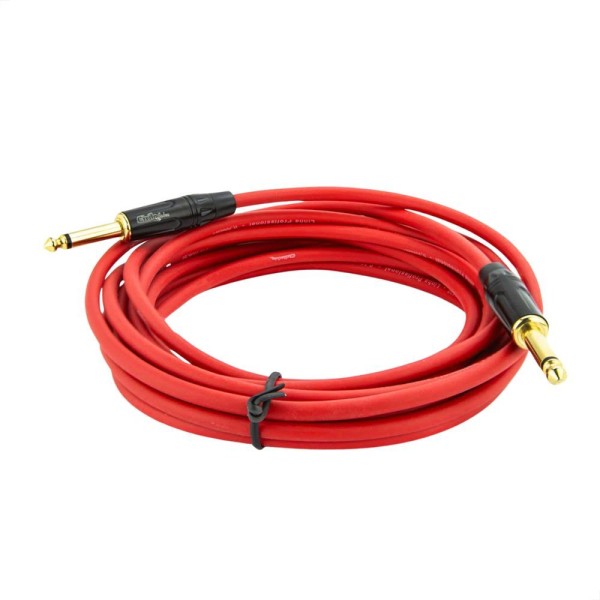 Encontraproduto.com.br - Cabo P10 Para P10 Mono Profissional - Vermelho 50 Metros