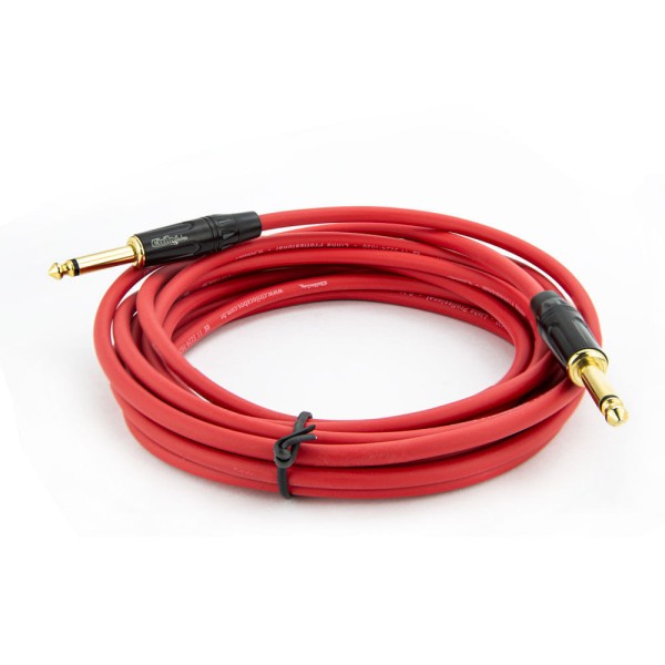 Encontraproduto.com.br - Cabo P10 Para P10 Mono Profissional - Vermelho 15 Metros
