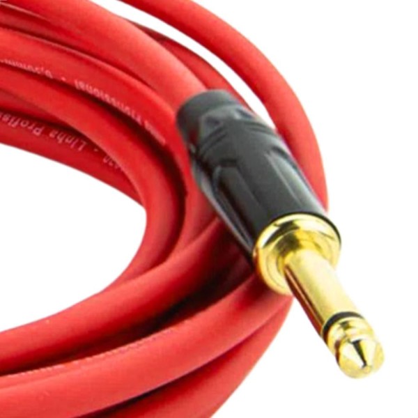 Encontraproduto.com.br - Cabo P10 Para P10 Mono Profissional - Vermelho 15 Metros