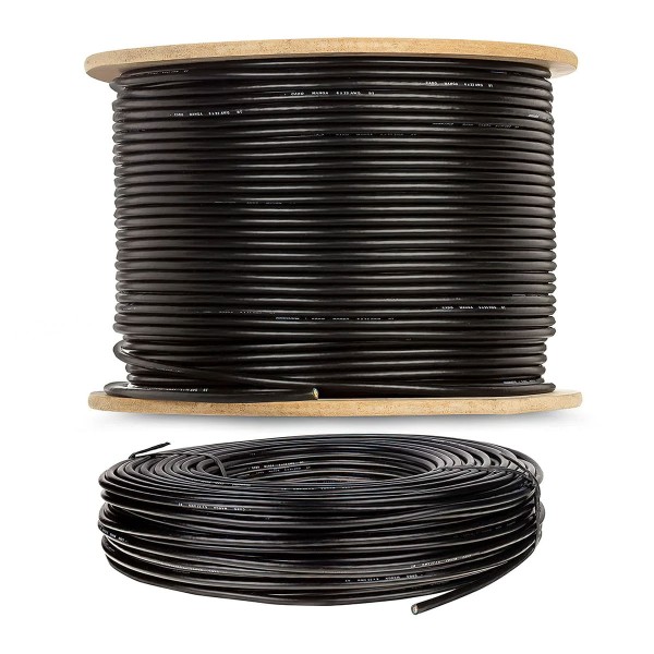 Encontraproduto.com.br - Cabo Manga 2X26 AWG - sem Blindagem Preto - 30 Metros