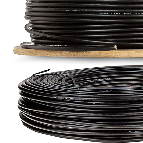 Encontraproduto.com.br - Cabo Manga 8x26 AWG - sem Blindagem Preto - 2 Metros