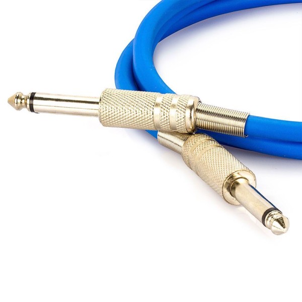 Encontraproduto.com.br - Cabo P10 para P10 Mono - Azul 25 Metros