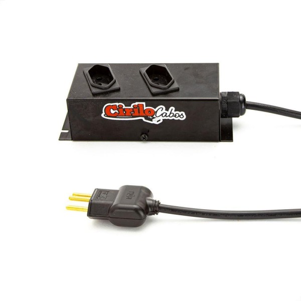 Encontraproduto.com.br - Extensão Cabo Pp 3x1,00 De 2 Tomadas 20a - 70 Metros