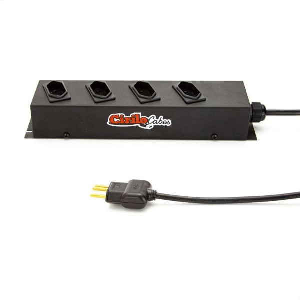 Encontraproduto.com.br - Extensão Elétrica Cabo Pp 3x1,00 4 Tomadas 20a Com 40 Metros
