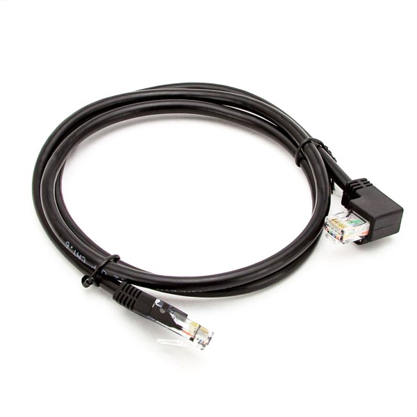 Cabo de Rede Cat6 Plug 90° Graus para Lateral - 3 Metros