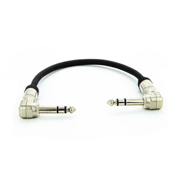 Encontraproduto.com.br - Cabo Adaptador P10 90º X P10 90º Estereo - 4 Metros