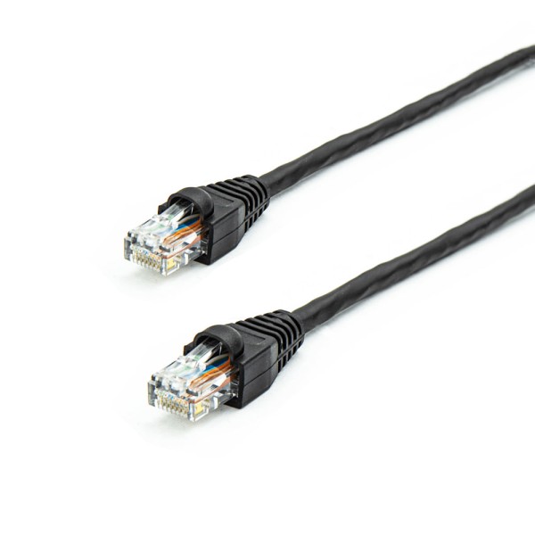 Encontraproduto.com.br - Cabo de Rede Nexans Cat5e Montado Preto - 70 Metros