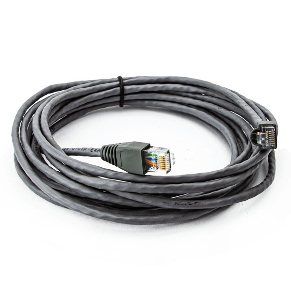 Encontraproduto.com.br - Cabo de Rede Nexans Cat5e Montado Cinza - 100 Metros