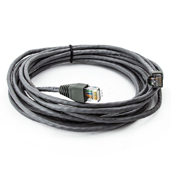 Encontraproduto.com.br - Cabo de Rede Nexans Cat5e Montado Cinza - 100 Metros