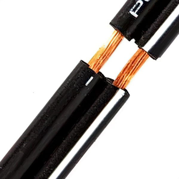 Encontraproduto.com.br - Cabo Polarizado Externo Para Áudio 2x0.20 - Preto 5 Metros