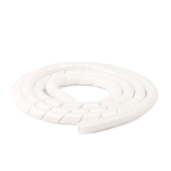 Encontraproduto.com.br - Organizador Fios e Cabos Spiraduto 1/4 Branco - 45 Metros