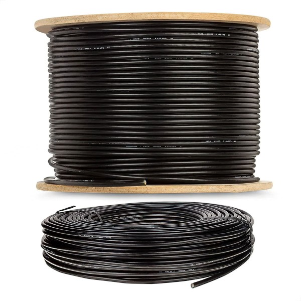Encontraproduto.com.br - Cabo Manga 8x26 Awg - Com Blindagem Preto - 1 Metro