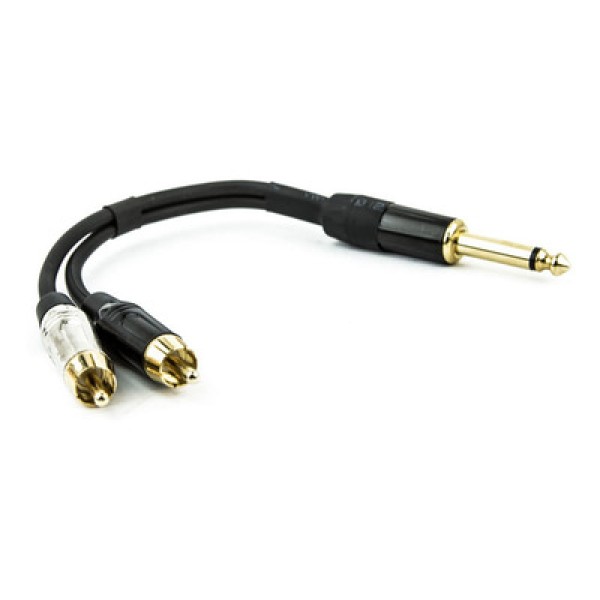 Encontraproduto.com.br - Cabo P10 para 2 RCA Profissional Estereo - 2 Metros