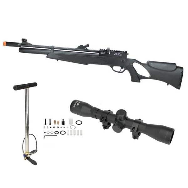 Carabina Pressão Pcp Rossi Dione 5.5 Bomba Luneta 4x32