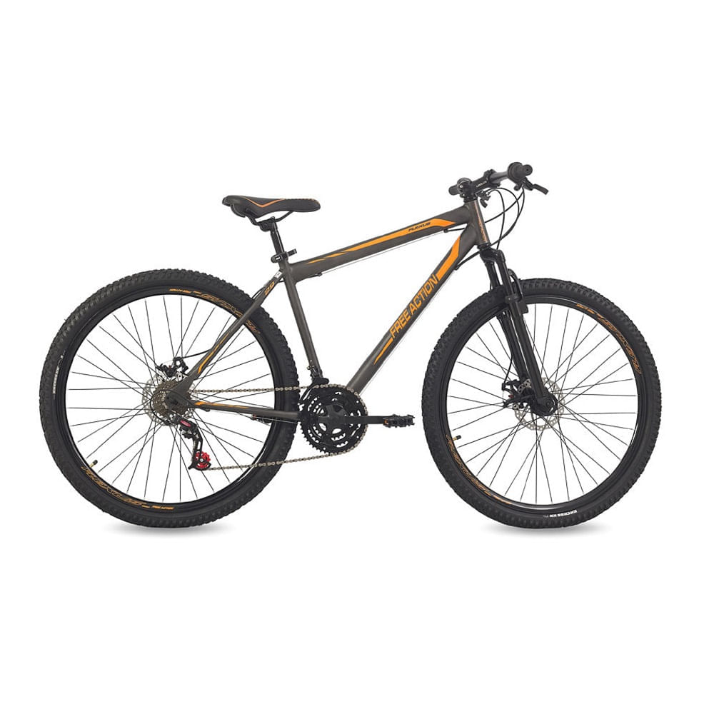 Encontraproduto.com.br - Bicicleta Free Action Flexus C/ Suspensão 2.0 Aro 29 Grafite