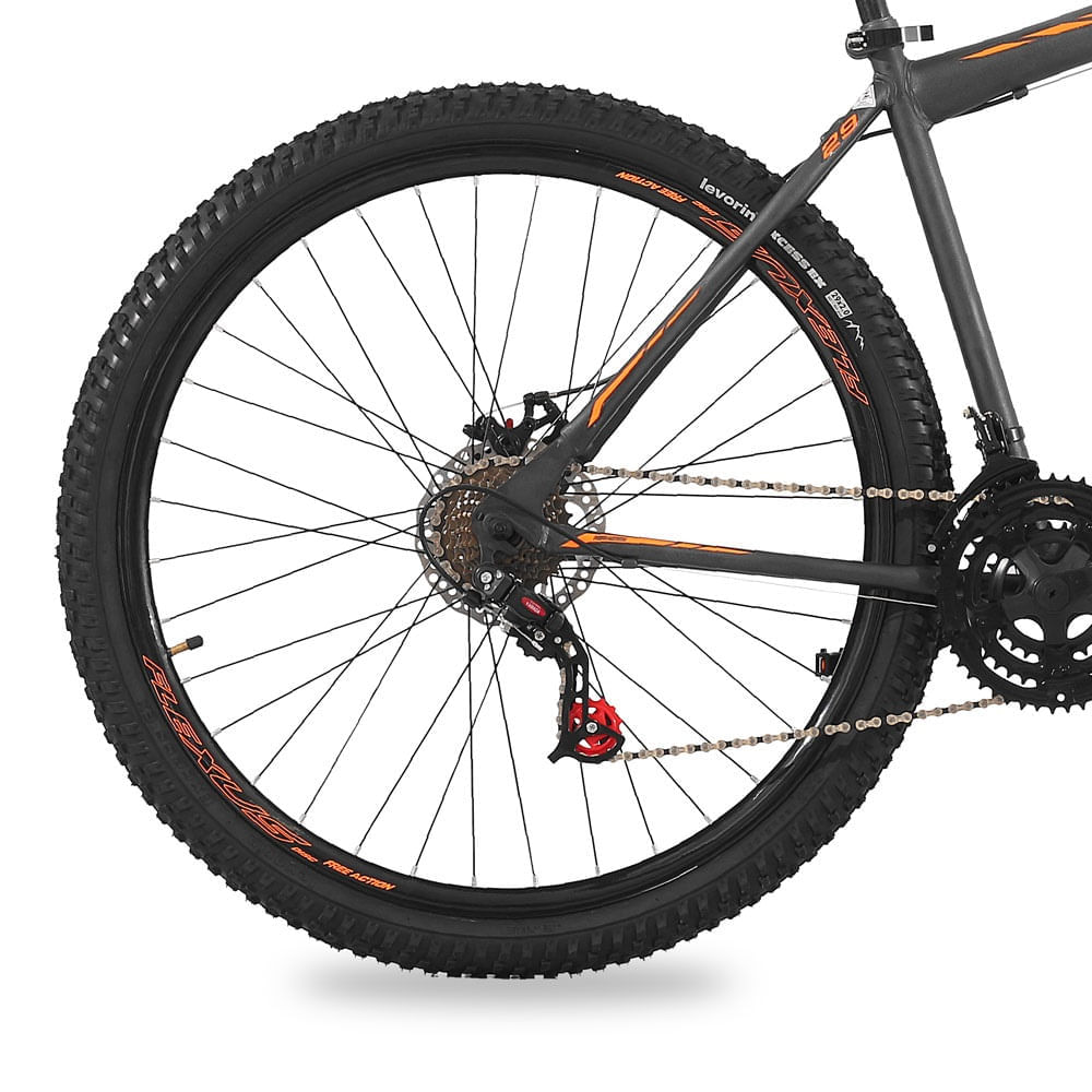 Encontraproduto.com.br - Bicicleta Free Action Flexus C/ Suspensão 2.0 Aro 29 Grafite
