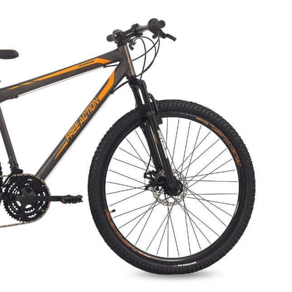 Encontraproduto.com.br - Bicicleta Free Action Flexus C/ Suspensão 2.0 Aro 29 Grafite