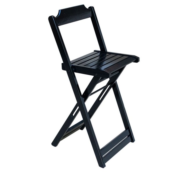 Encontraproduto.com.br - Kit 6 Jogos De Mesa Bistrô De Madeira Dobrável Com 3 Banquetas - Preto