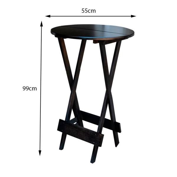 Encontraproduto.com.br - Kit 4 Jogos De Mesa Bistrô De Madeira Dobrável Com 3 Banquetas - Tabaco
