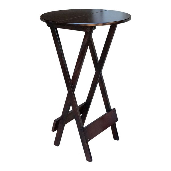 Encontraproduto.com.br - Kit 2 Jogos De Mesa Bistrô De Madeira Dobrável Com 3 Banquetas - Imbuia