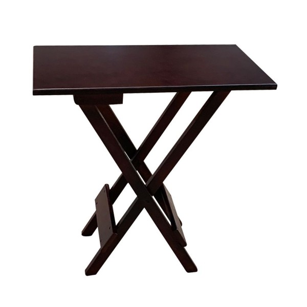Encontraproduto.com.br - Jogo De Mesa Compacta 35X70 Com 2 Cadeiras Ideal Para Varanda E Sacada - Imbuia