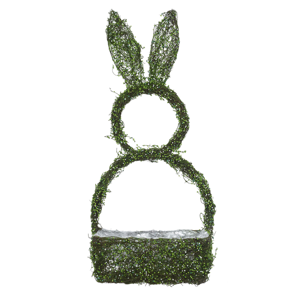 Cesta Decorativa Coelho Páscoa (Verde) 45cm