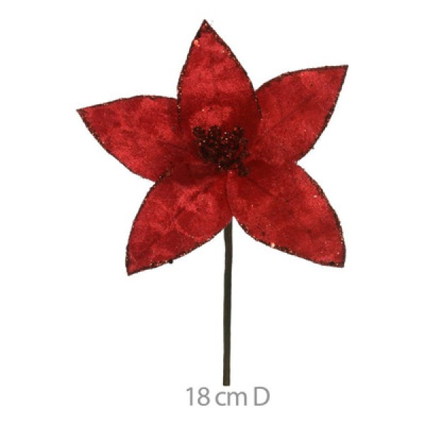 Encontraproduto.com.br - Bico Papagaio Aveludado com Glitter Vermelho 23cm D&A
