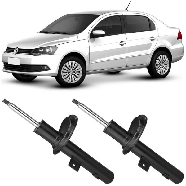 Encontraproduto.com.br - 4 Amortecedor Dianteiro Traseiro VW Gol G5 G6 G7 2008 a 2020 Nakata e Kit