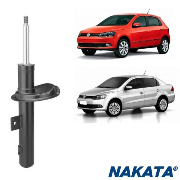 Encontraproduto.com.br - 4 Amortecedor Dianteiro Traseiro VW Gol G5 G6 G7 2008 a 2020 Nakata e Kit