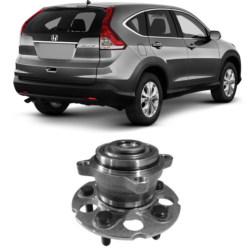 Cubo Roda Honda Crv 2.0 4X2 2008 a 2011 Traseiro Com Rolamento Nakata