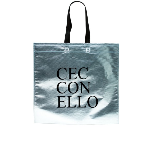 Sacola Presente Prata Cecconello 45x45